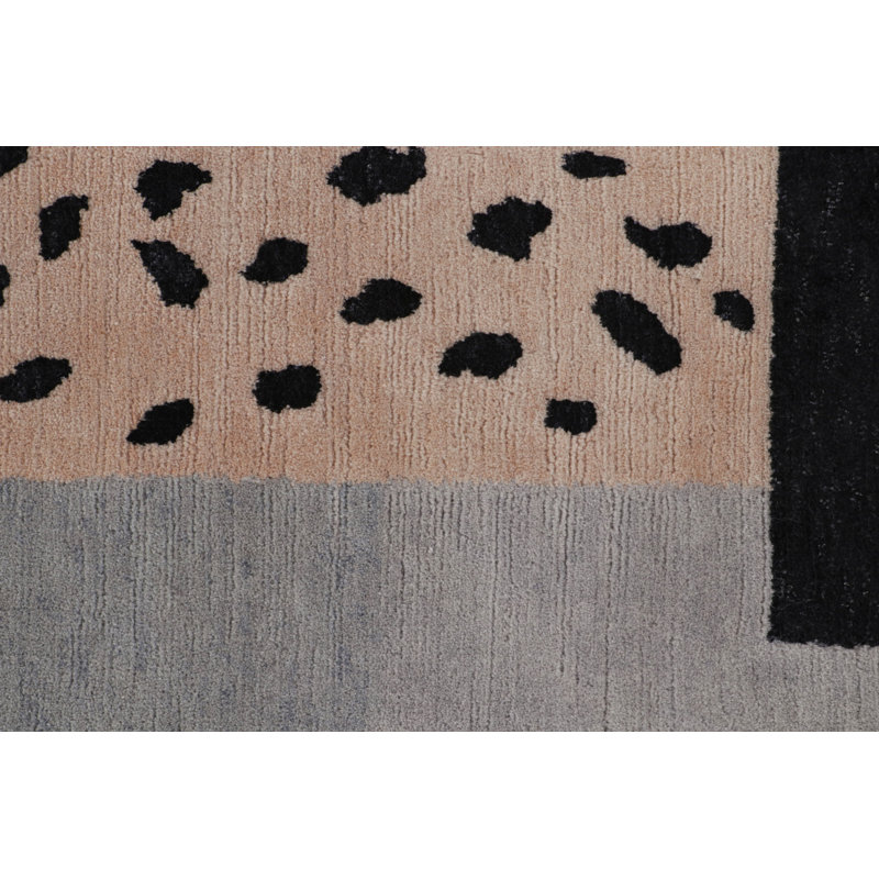 Rug & Kilim’S French Art Deco Style Rug With Green And Beige Geometric Pattern