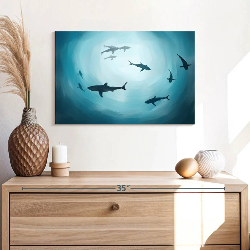 Shark Silhouette, 16" H x 24" W