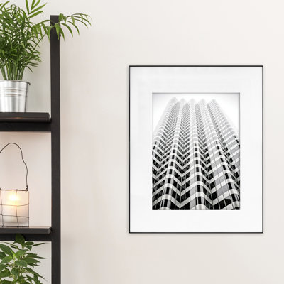Fineline Metal Picture Frame with Mat