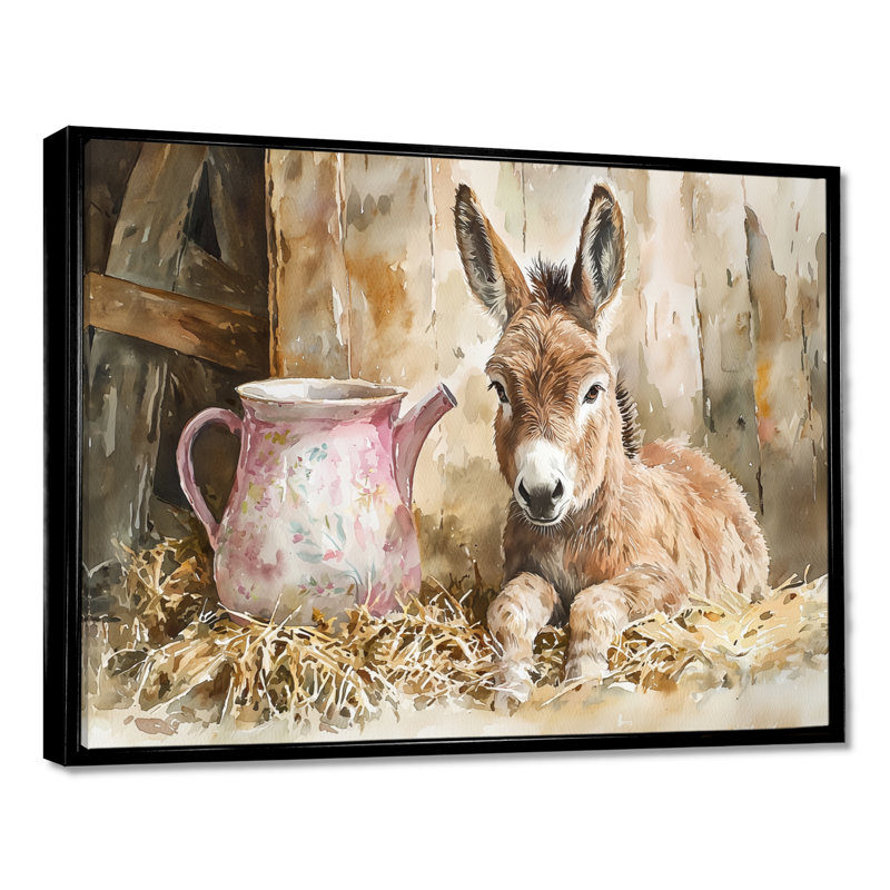 Drawdy - Animals Wall Art, Noir, noir, noir, noir, H 12 po x l 20 po, Picture Framed