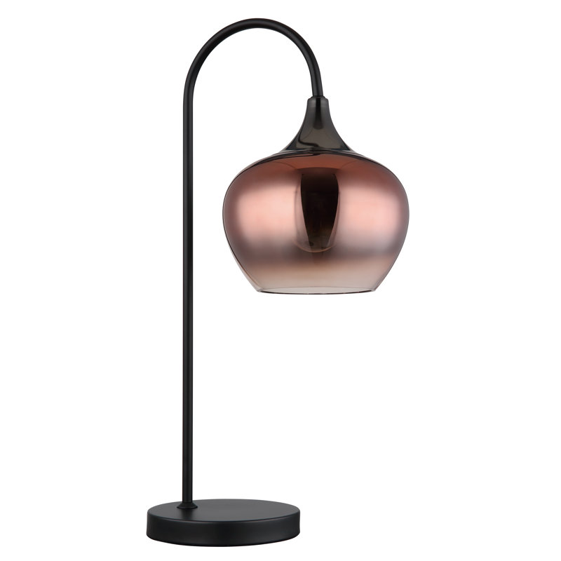Amylee Metal Table Lamp, Red, Red