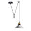 Anahla 1-Light Modern Industrial  Cone Pendant – Adjustable Ceiling Fixture for Contemporary Spaces-157410819-157410832
