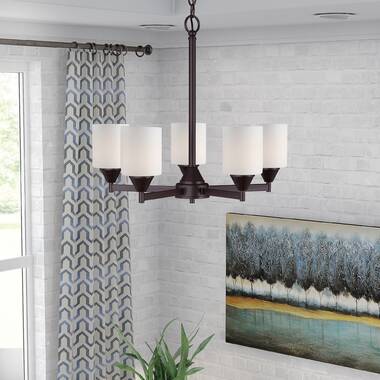 Latitude Run Burchell 5-Light Shaded Chandelier