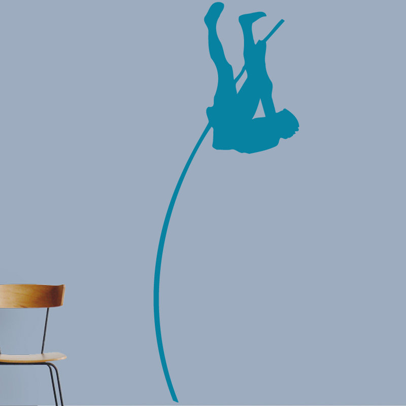 Adhésif décoratif poteau perchoir, Bleu sarcelle