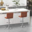 Delvion Upholstered Adjustable Height Bar Stool