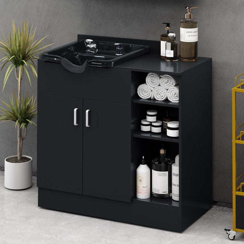 35.4'' L x 18.7'' W Freestanding Shampoo Sinks