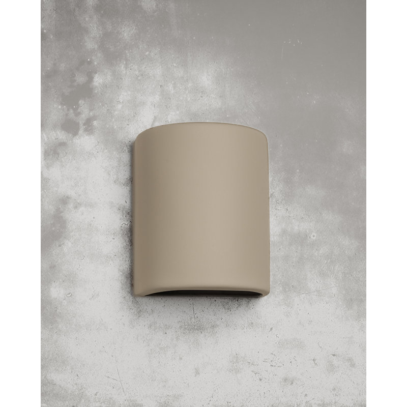 Applique murale d'extérieur en céramique Carely, ampoule DEL incluse, Peuplier, H 10 po x l 8 po x P 5 po, 1-Pack