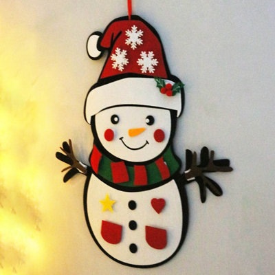 Christmas Snowman DIY Change Christmas Snowman Pendant Christmas Decorations