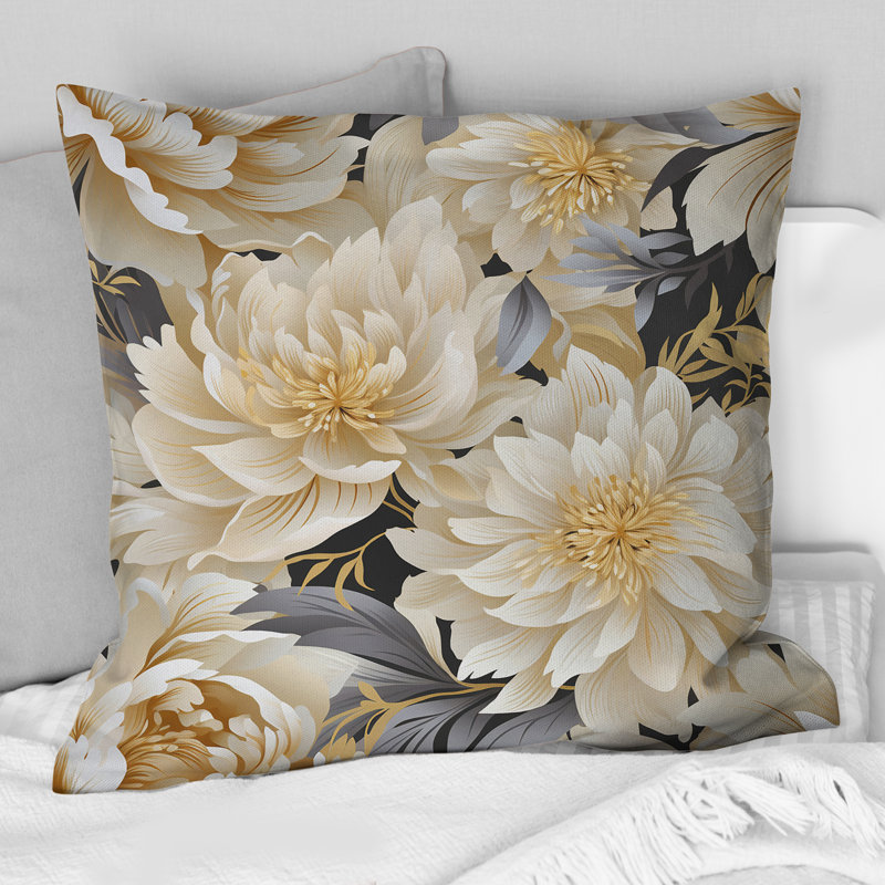 Coussin Beige, H 18 po x l 18 po