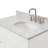 Partham 37 " W Freestanding Standard Free Standing 1 Single Vanity Bathroom Vanity With Carrara Marble Top-70317037