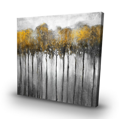 Abstract forest - 32"x32" art on canvas