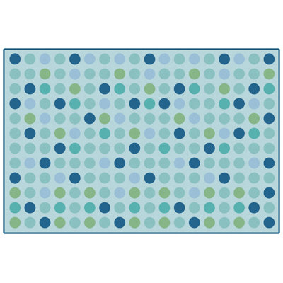 Tapis en nylon touffeté lavable Retro Microdots