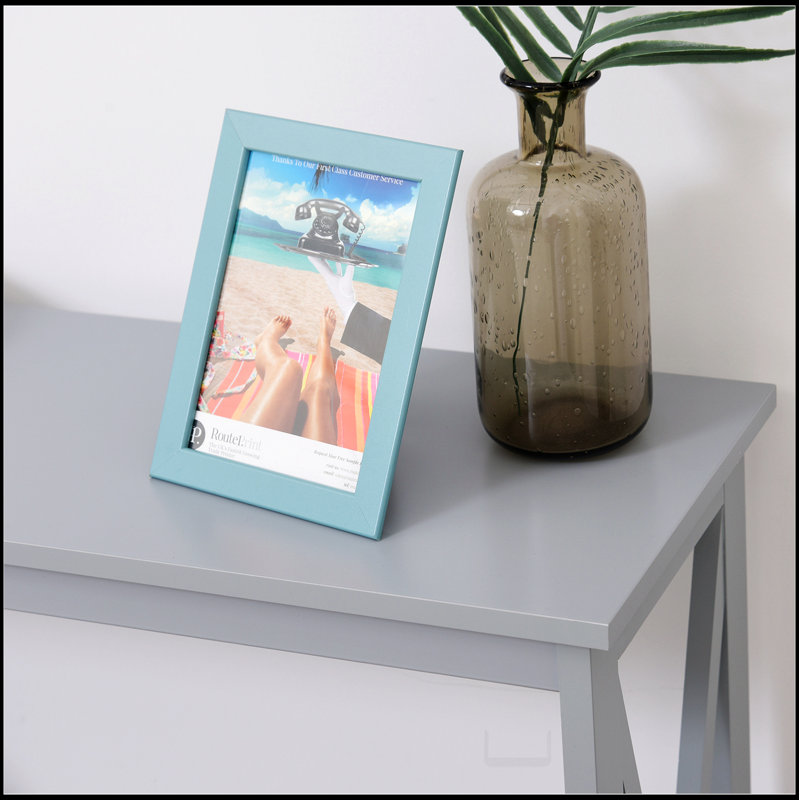 Console à 2 niveaux, table d'appoint avec tablette de rangement, conception en X pour le vestibule
