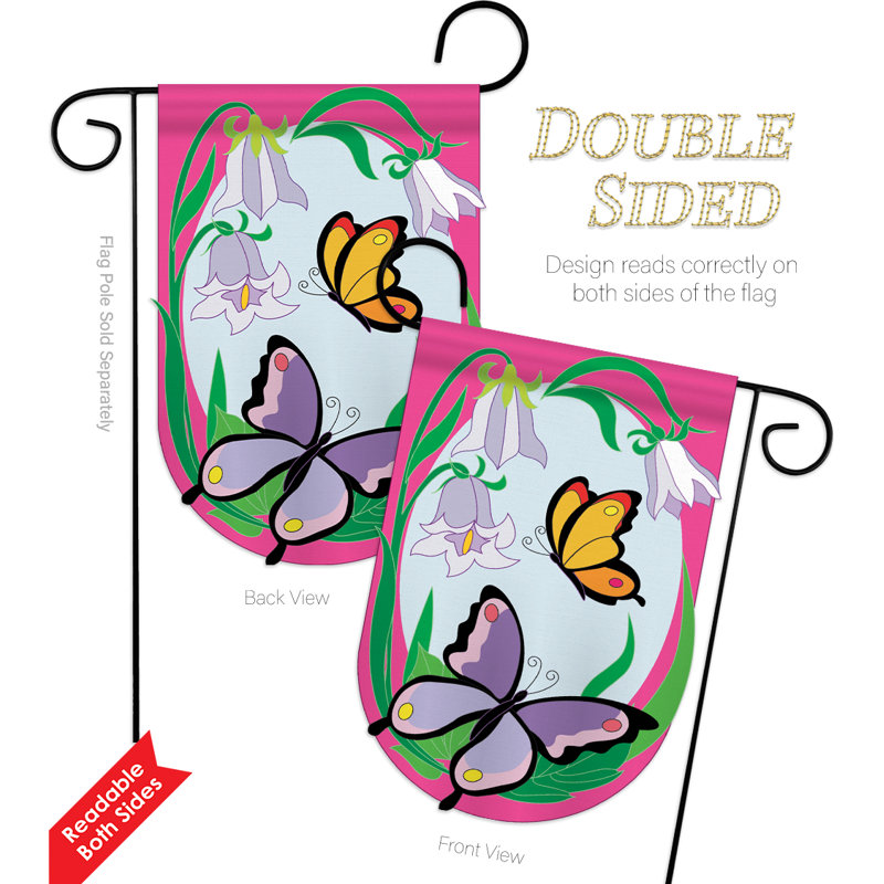 Double Sided 18.5'' H x 13'' W Polyester Animal Garden Flag
