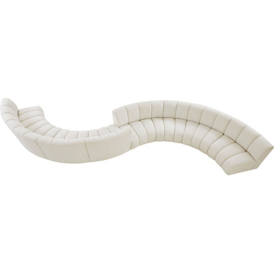 Infinity Upholstered Curved Sectional Symmetrical