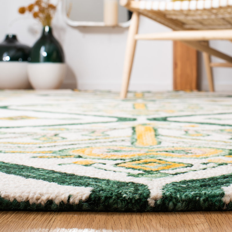 Tapis en laine touffeté à la main Sundon, Carré 7 pi