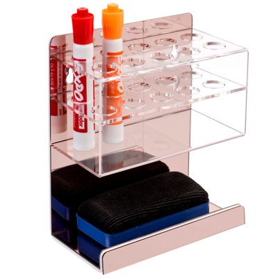 Acrylic Plastic Marker And Eraser Pen Holder