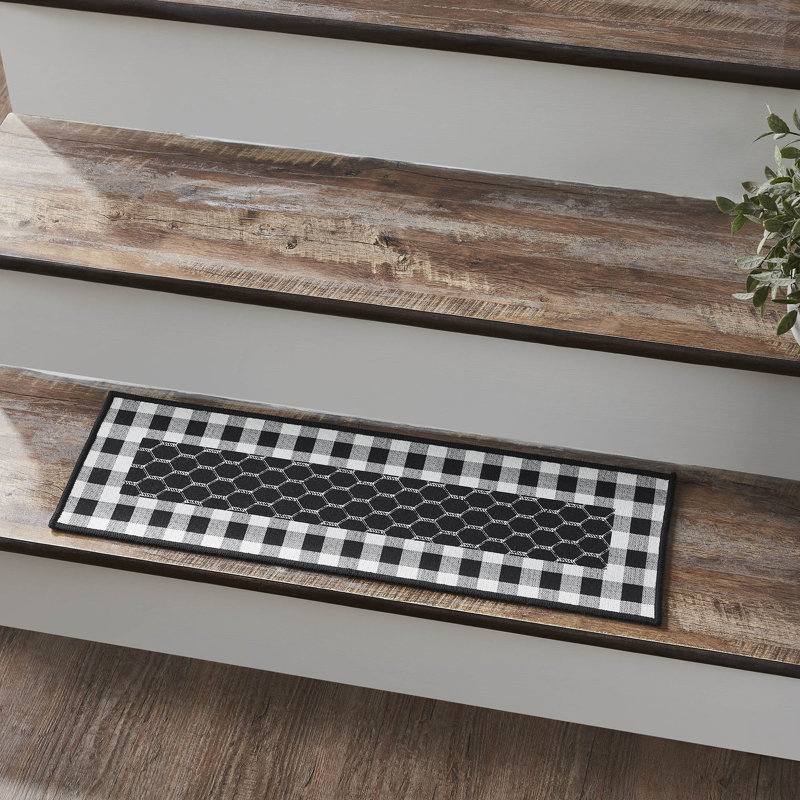  Down Home Black/White Stair Tread