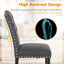 Chaise capitonnée rembourrée à dossier solide-2138021278-2138021279