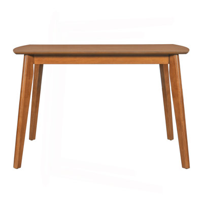 Mid Century Modern Dining Table, Solid Wood Kitchen & Dining Room Table for 4, Minimalist Table for Dining Room, Rectangular Dinette Table, Easy Assembly
