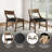 Gillette Wood And Upholstered Game Chair, Set Of 4, Brown