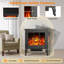 Rosalind Wheeler 56.2 cm W Black Electric Fireplace with 6100 BTU