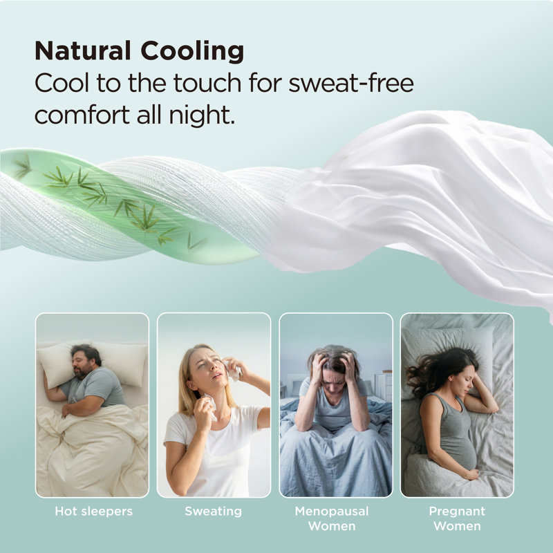 Bedsure 100% Bamboo Rayon Cooling Fitted Sheet, Breathable PureWoven Bed Sheet for Hot Sleepers with Deep Pocket, Olive Green