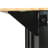 Kitchen Cart With Rubber Wood Drop-Leaf Countertop ,Cabinet Door Internal Storage Racks,Kitchen Island On 5 Wheels With Storage Cabinet And 3 Drawers For Dinning Room, Black-1934262352