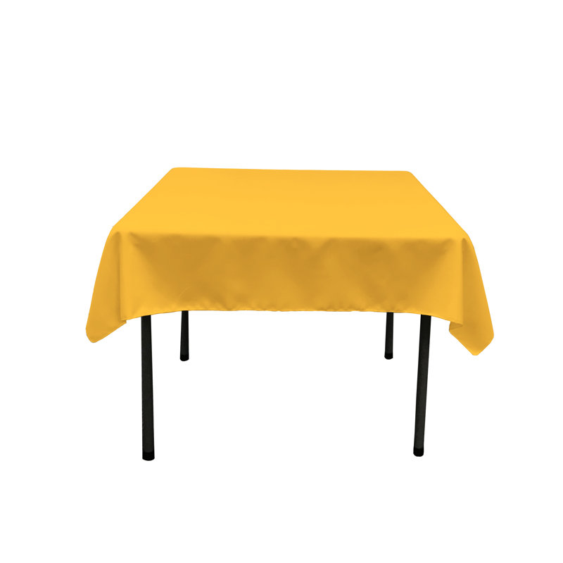 Nappe de couleur unie carrée - Basics by Wayfair ™, Jaune foncé, Carré de 52 po