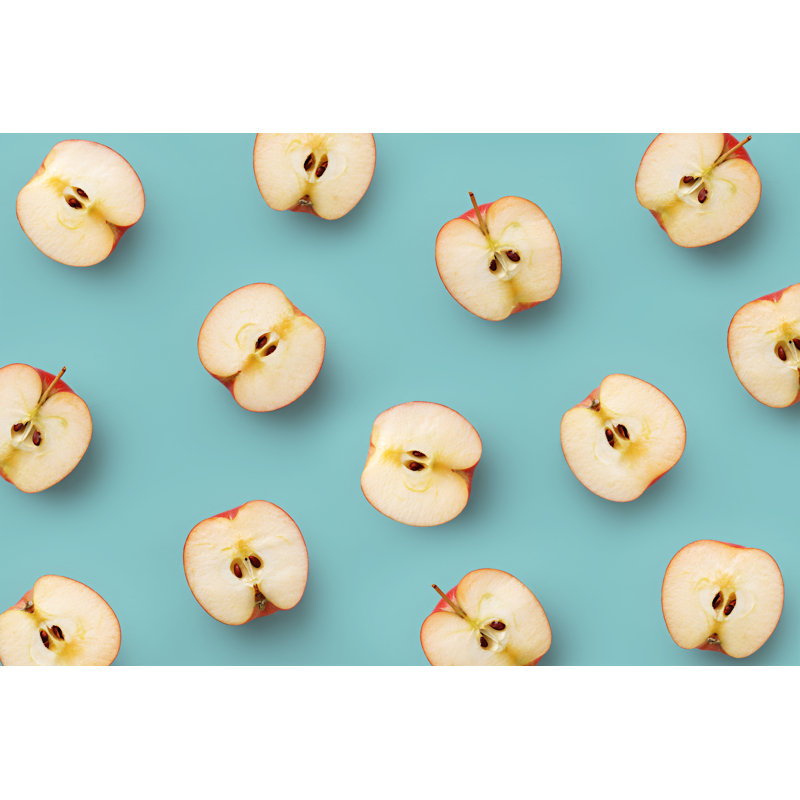 Apple Slices Pattern by Virtustudio - Wrapped Canvas Print, 30cm H x 46cm W
