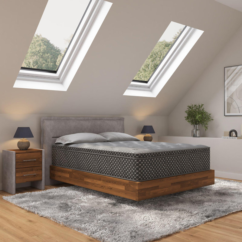 Matelas simple hybride matelassé 13 po Eurotop, Lit simple