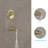 10 Inch Stainless Steel Shower Head Faucet with Rough In Valve-60164231