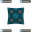 Indoor / Outdoor Ikat Navy Square Throw Pillow Cover-86013903