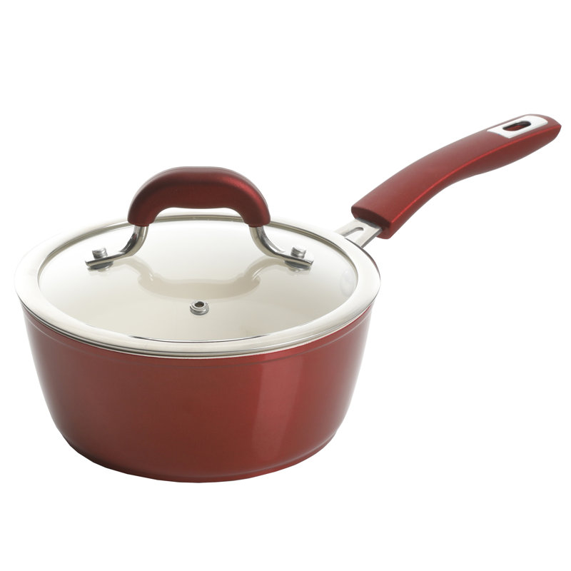 Kenmore 12-Piece Metallic Red Aluminum Nonstick Cookware Set