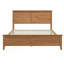 Lit plateforme moderne en bois massif avec support de lattes en bois robuste, aucun sommier nécessaire-2036511682-2036511684