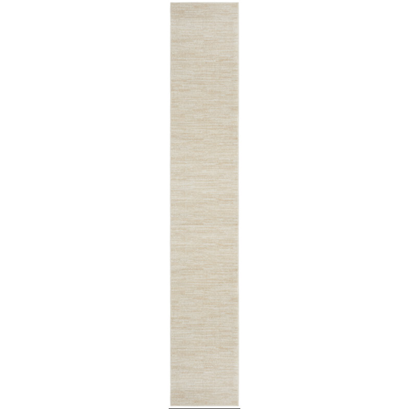 Nourison Essentials Ivory/Beige Indoor/Outdoor Area Rug, Runner 2'2" x 18'