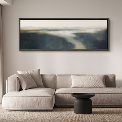 Minimal paysage horizon brume abstraite paysage brumeux
