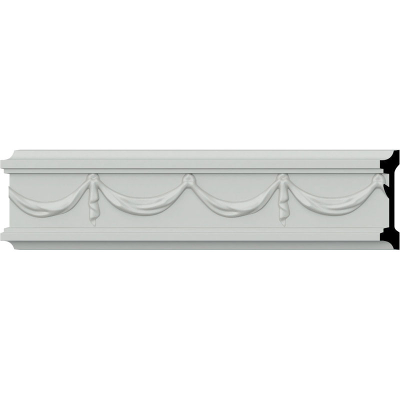 Rail de chaise fédéral H 2 1/2 po x P 1/2 po x L 94 1/2 po (répétition 4 3/4 po)