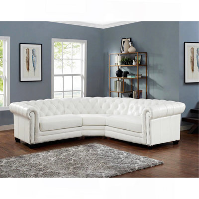 Canapé modulaire en cuir symétrique