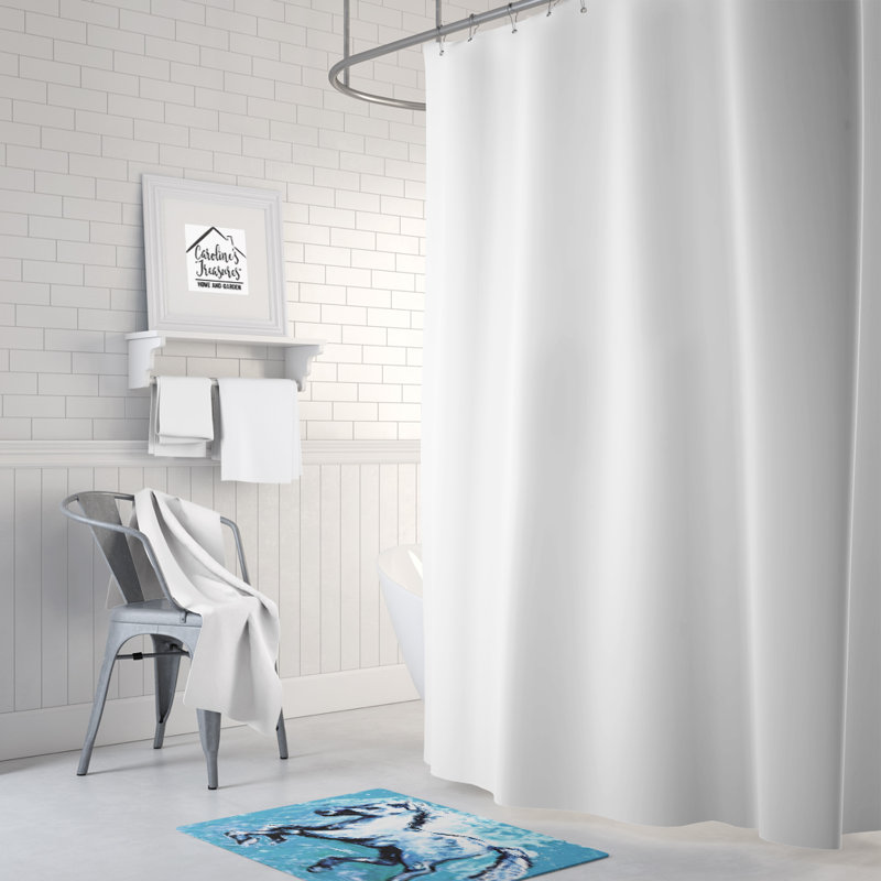 Tapis de bain shadow the cheval, Bleu