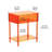 Acrylic Side Table, Clear 3-Tier End Table With Storage, Nightstand For Living Room, Bedroom, Office-1021727747-1021727746