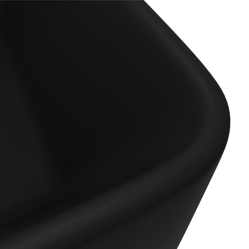 Metro Lane Kratz 300mm L x 410mm W Ceramic Rectangular Sink, Matt Black