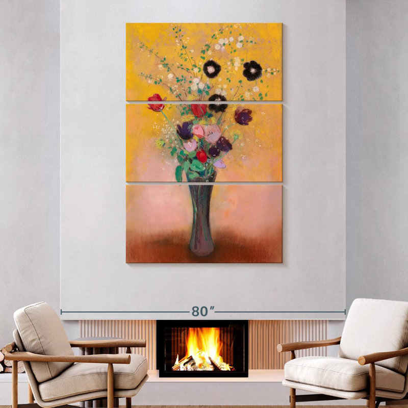 Vase de fleurs Harnek 1916, H 74 po x l 48 po