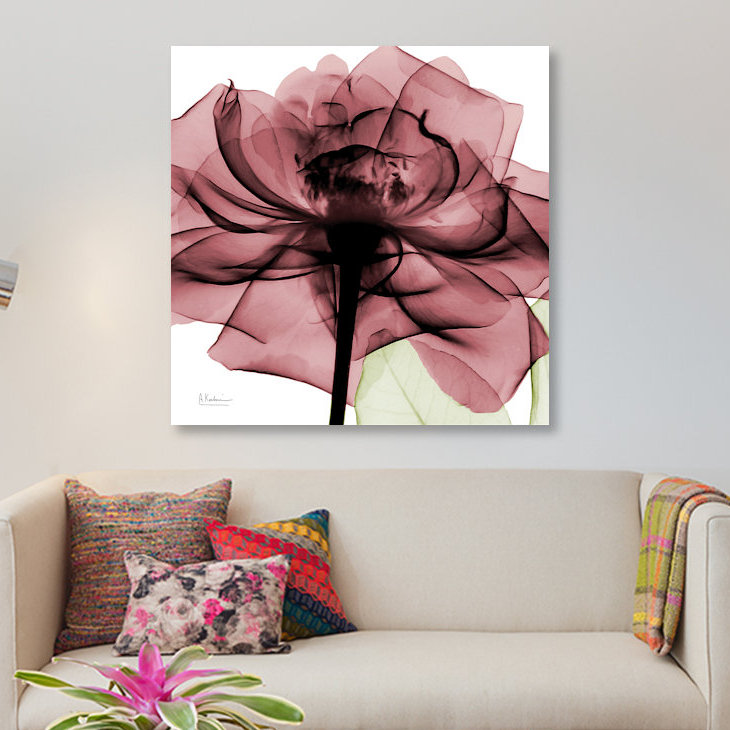 «Chianti Rose II» par Albert Koetsier - Estampe numérique sur toile tendue avec châssis, H 12 po x l 12 po x P 1,5 po