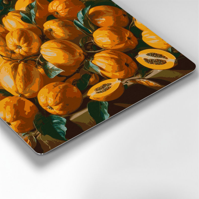 Art mural en métal brun Fruit Cocona, H 16 po x l 16 po