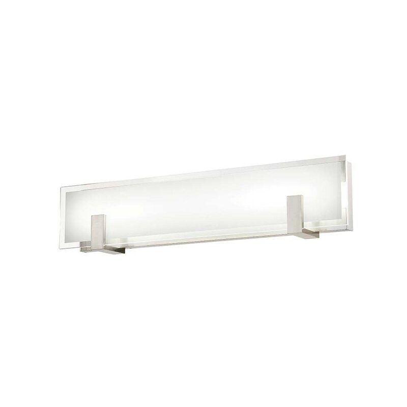 Orren Ellis Megerle 1-Light Dimmable LED White Vanity light & Reviews ...