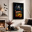 Art mural sur toile bleu-1581234072