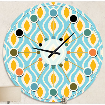 Horloge murale rétro Mid-Century