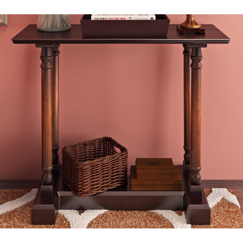 Beckenham 96cm Solid Wood Console Table, Dark Cherry