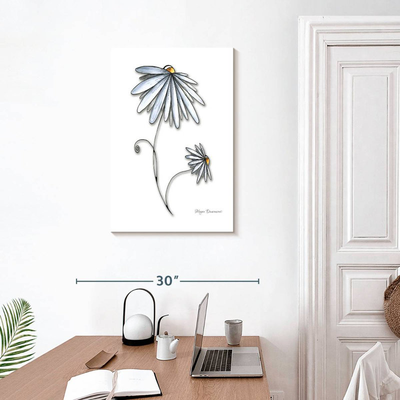 Harnek Two Daisies, 30" H x 20" W